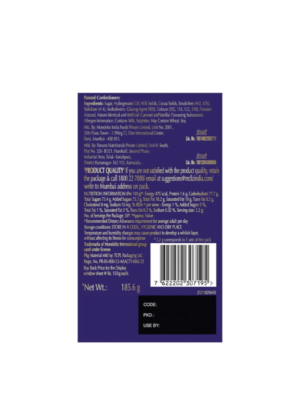 Cadbury dairy milk chocolate shots